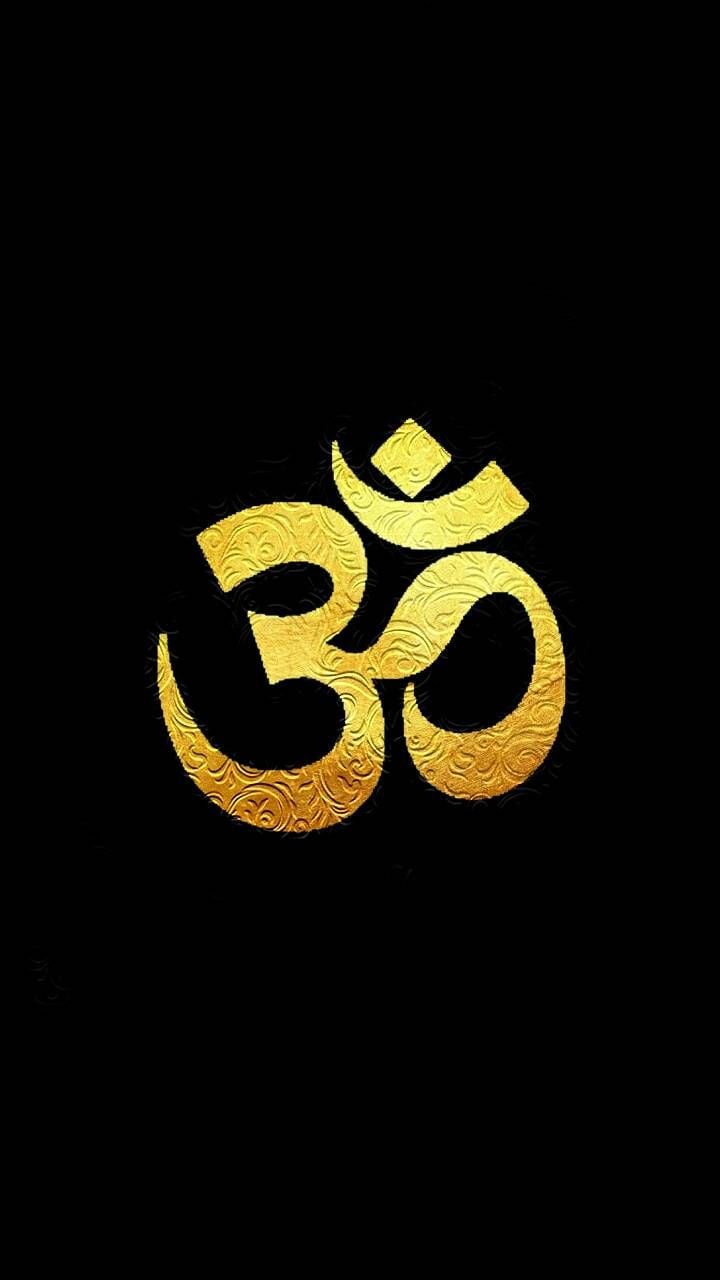 Gold om - blackbackground