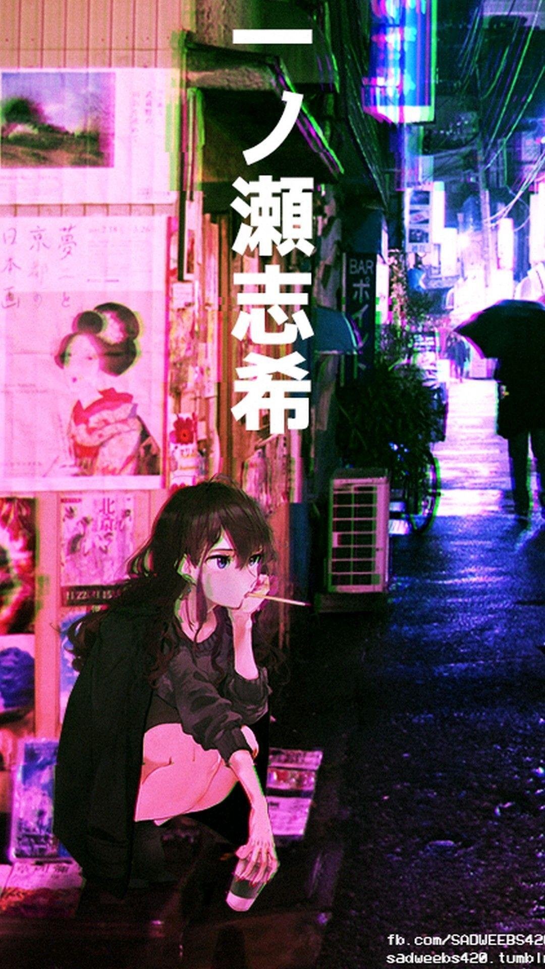 Anime Girl City Night Neon Cyberpunk, cyberpunk, neon, anime-girl, anime,  artist, HD wallpaper | Peakpx
