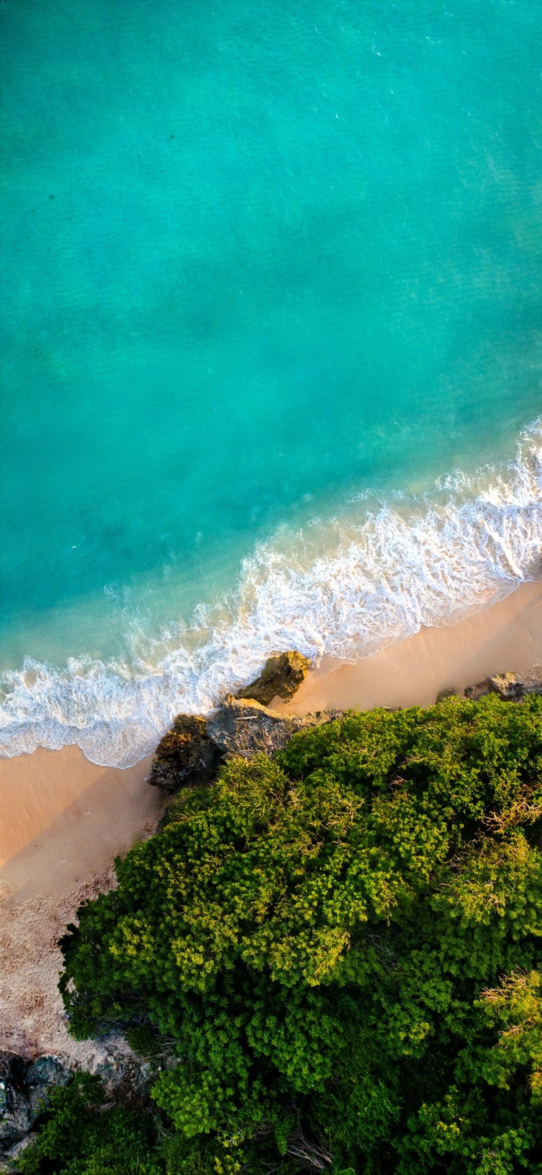 Sea Waves Aerial View