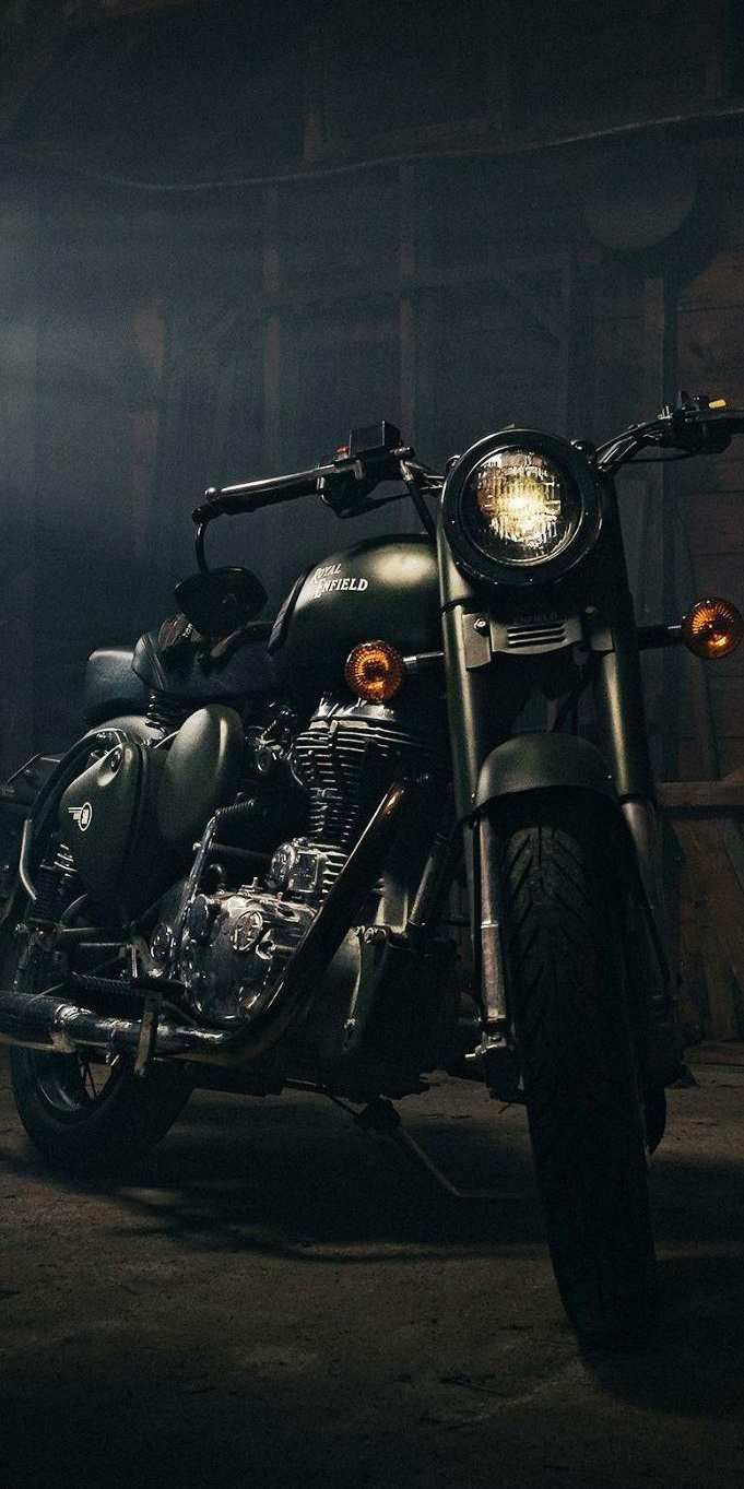 royal enfield matte black paint
