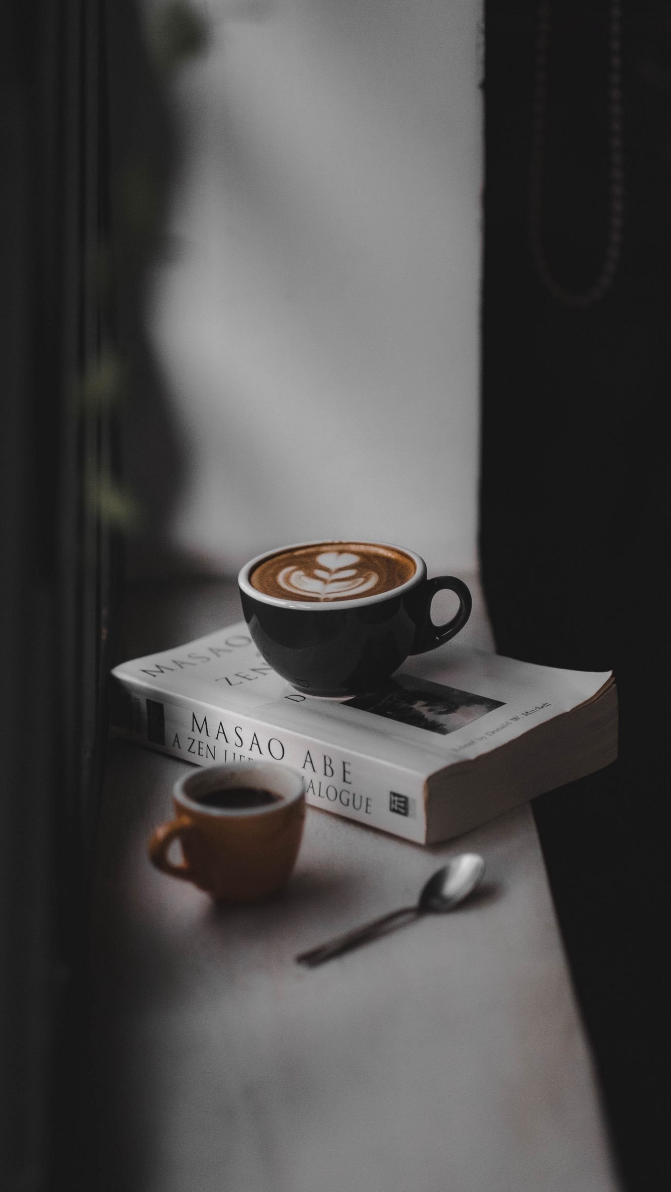 Aesthetic book and coffee Wallpapers Download | MobCup