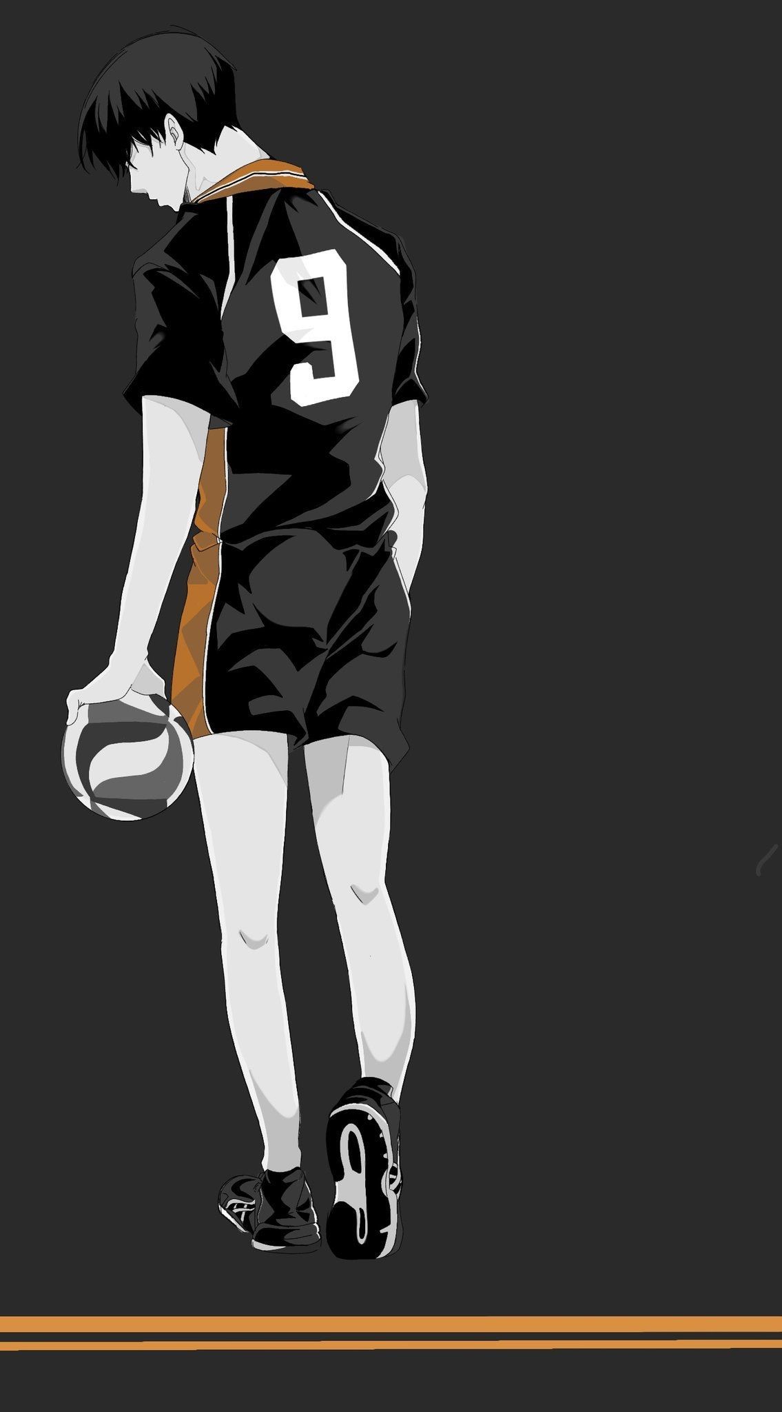 Vector art of volleyball player