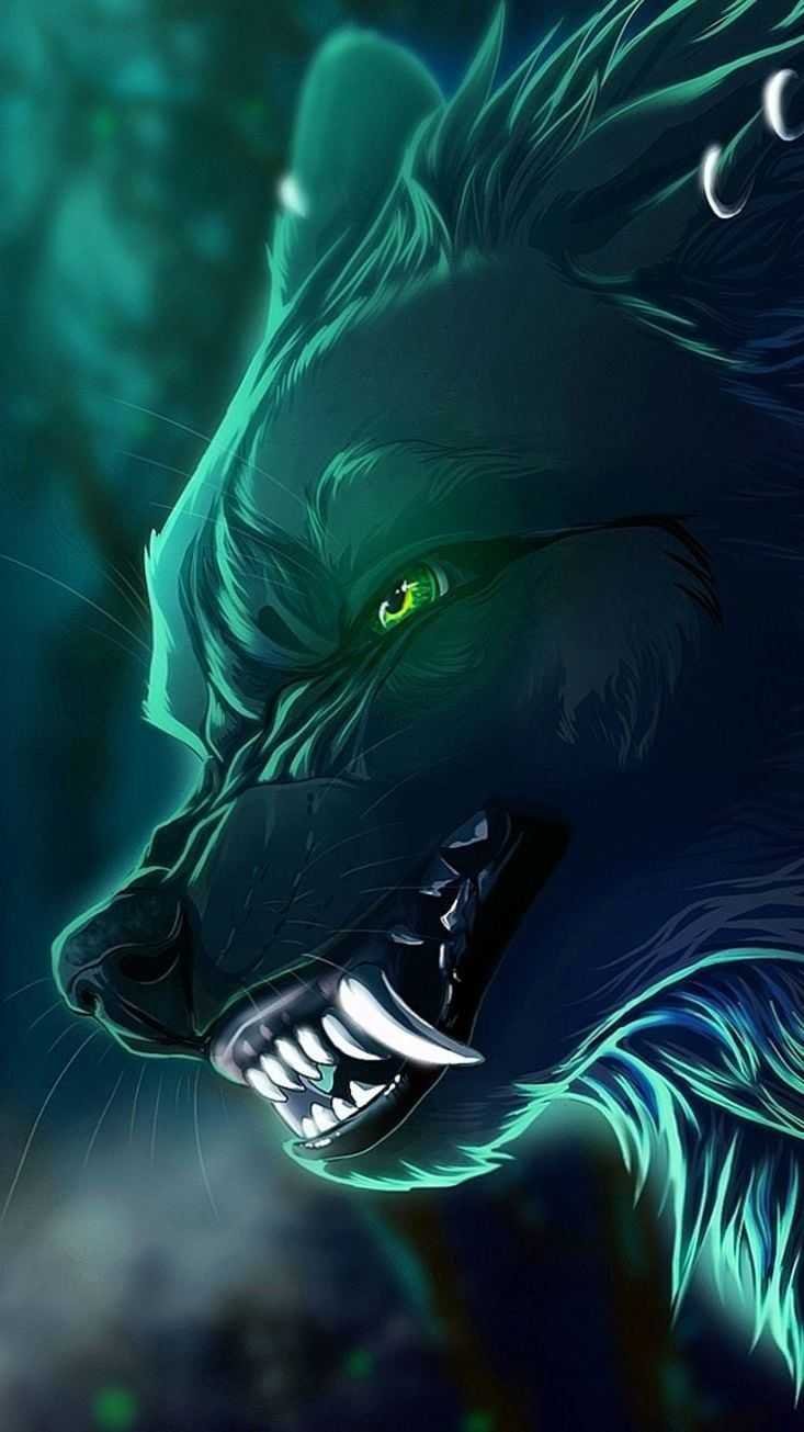 Angry Wolf With Sharp Teeths Wallpaper Download | MobCup