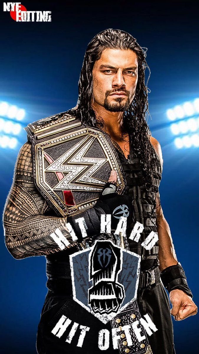 Roman reigns with championship belt Wallpapers Download | MobCup