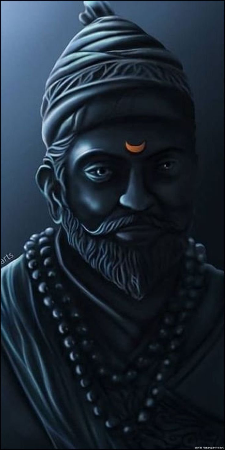 Shivaji Maharaj - Black Idol Wallpaper Download | MobCup