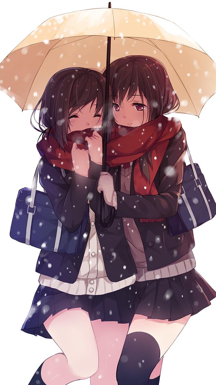 Anime Girl BFFS Wallpapers  Wallpaper Cave