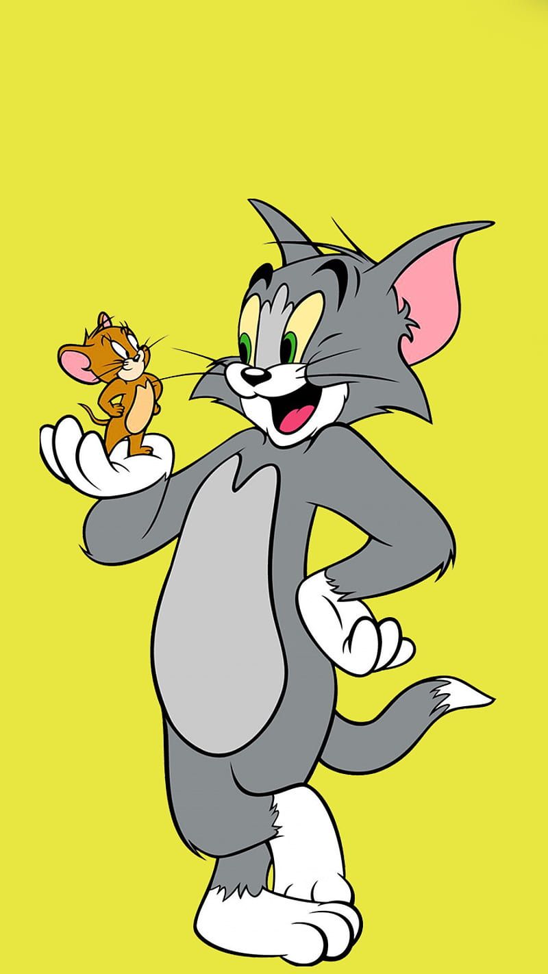 Tom and jerry - yellow backgroud Wallpaper Download | MobCup