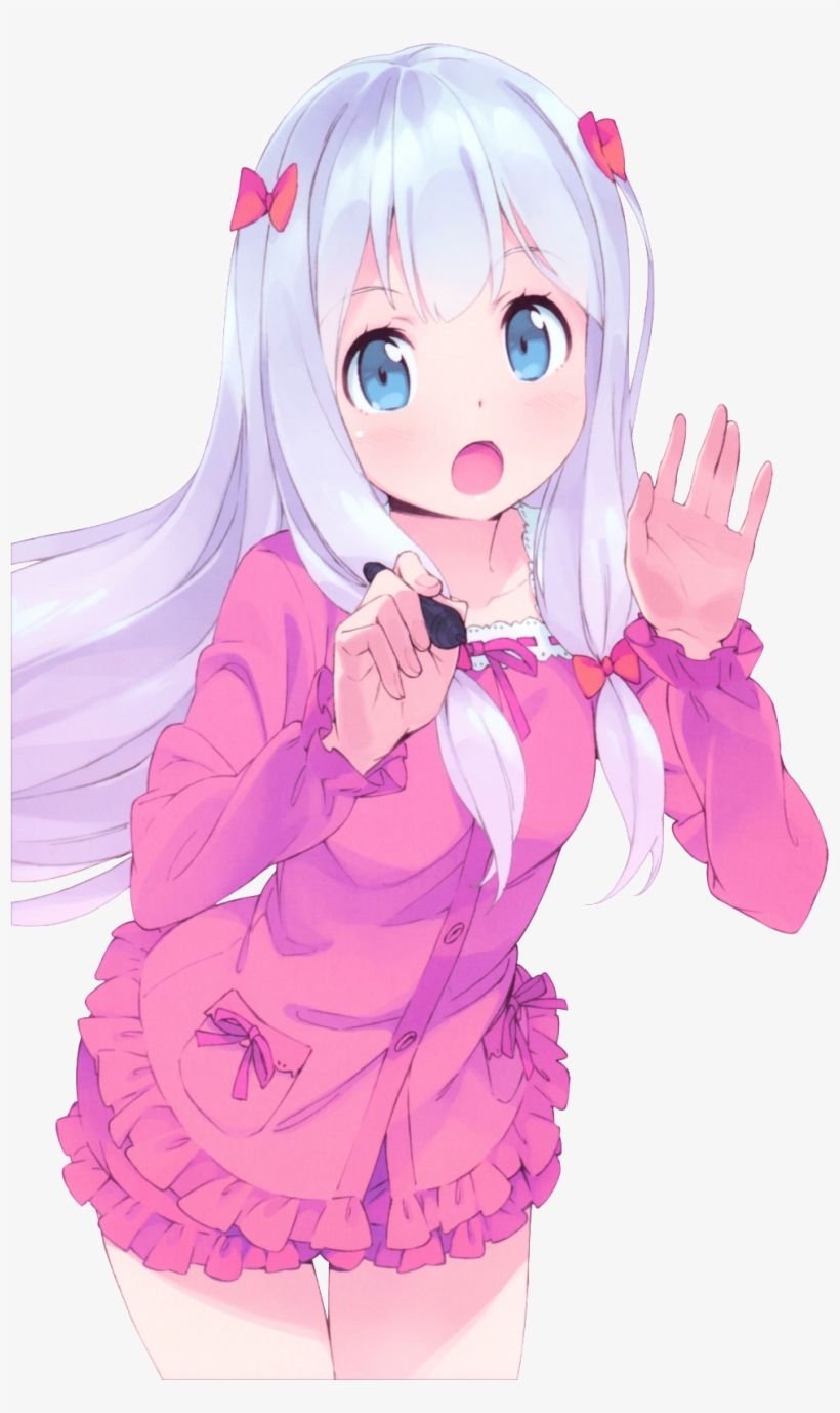 cute anime girl in a hoodie