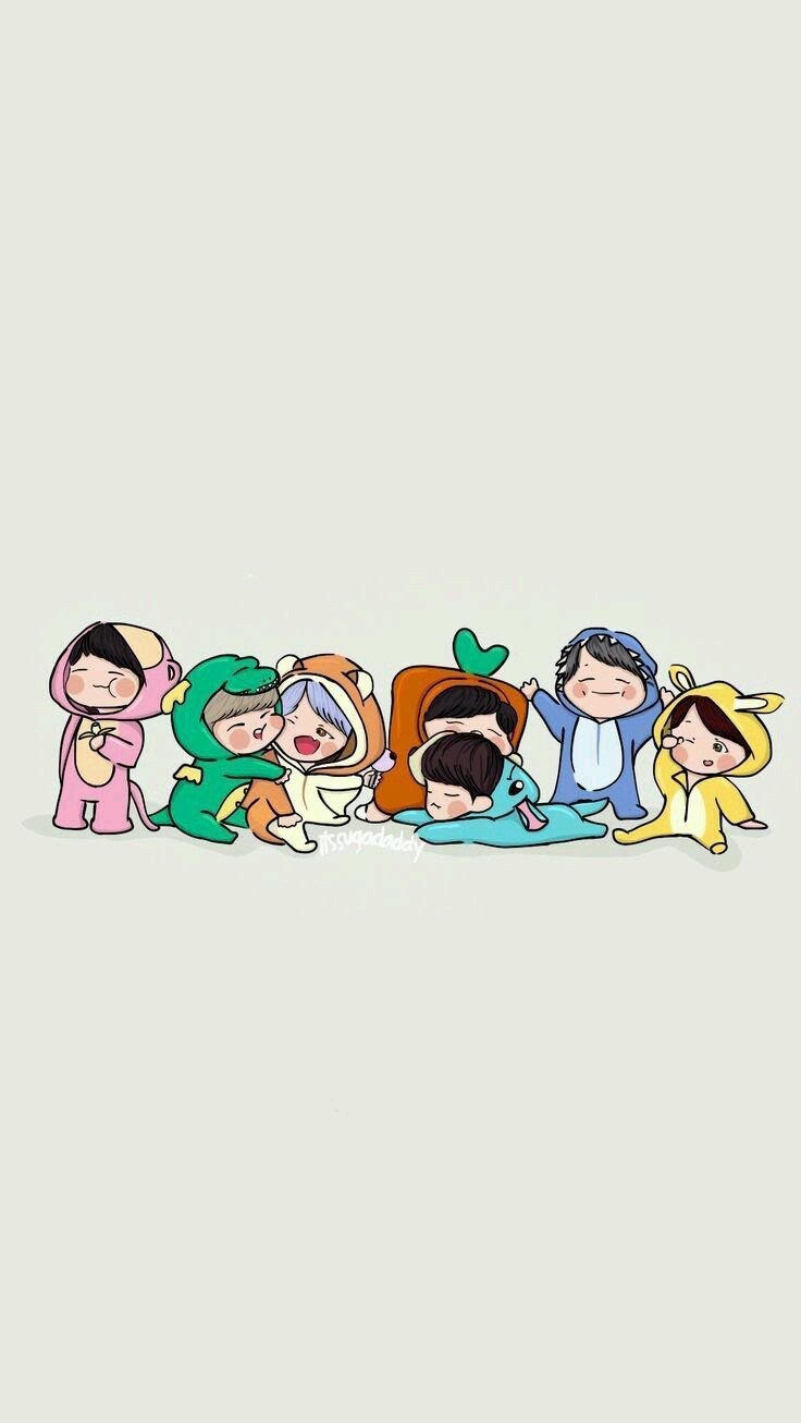 Cute bts chibi Wallpapers Download | MobCup
