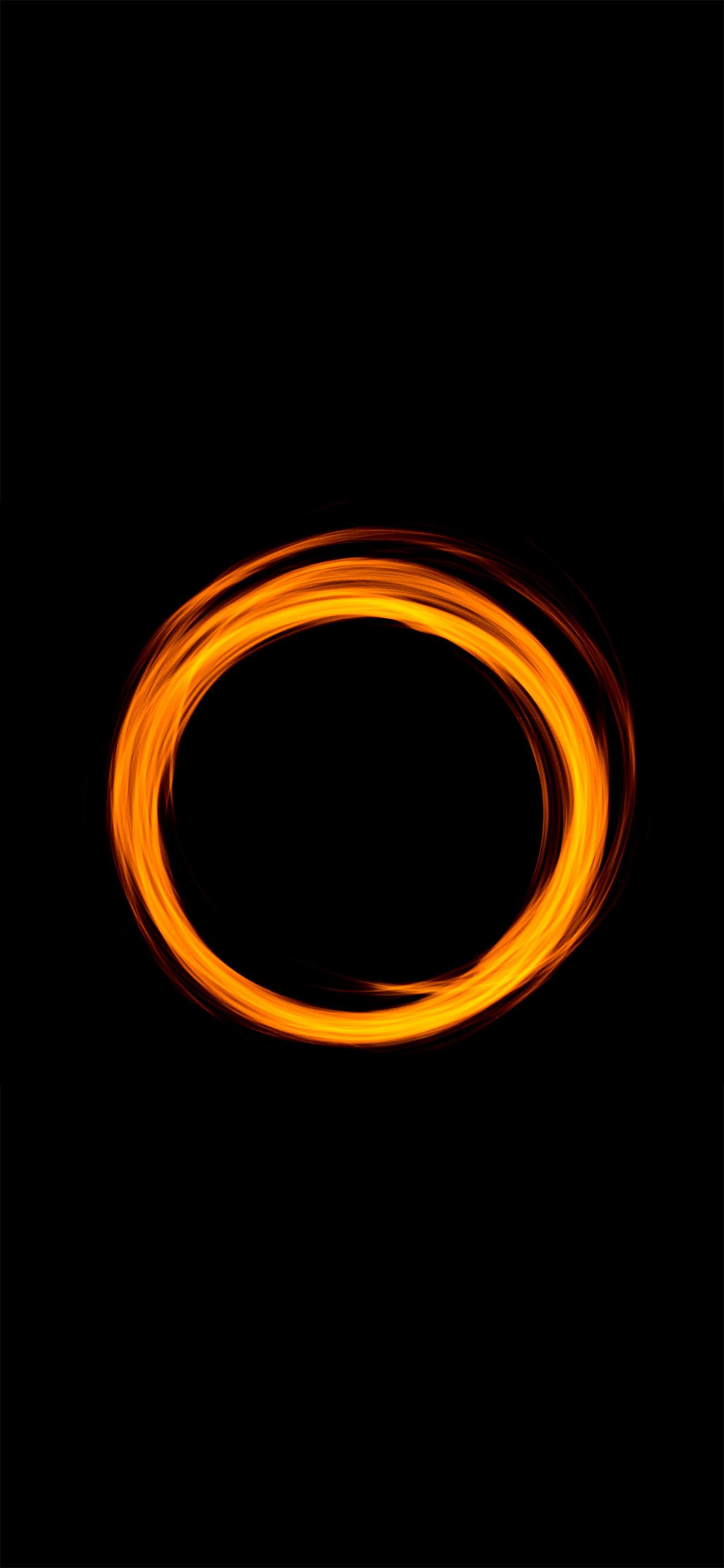 Glowing 2025 orange ring