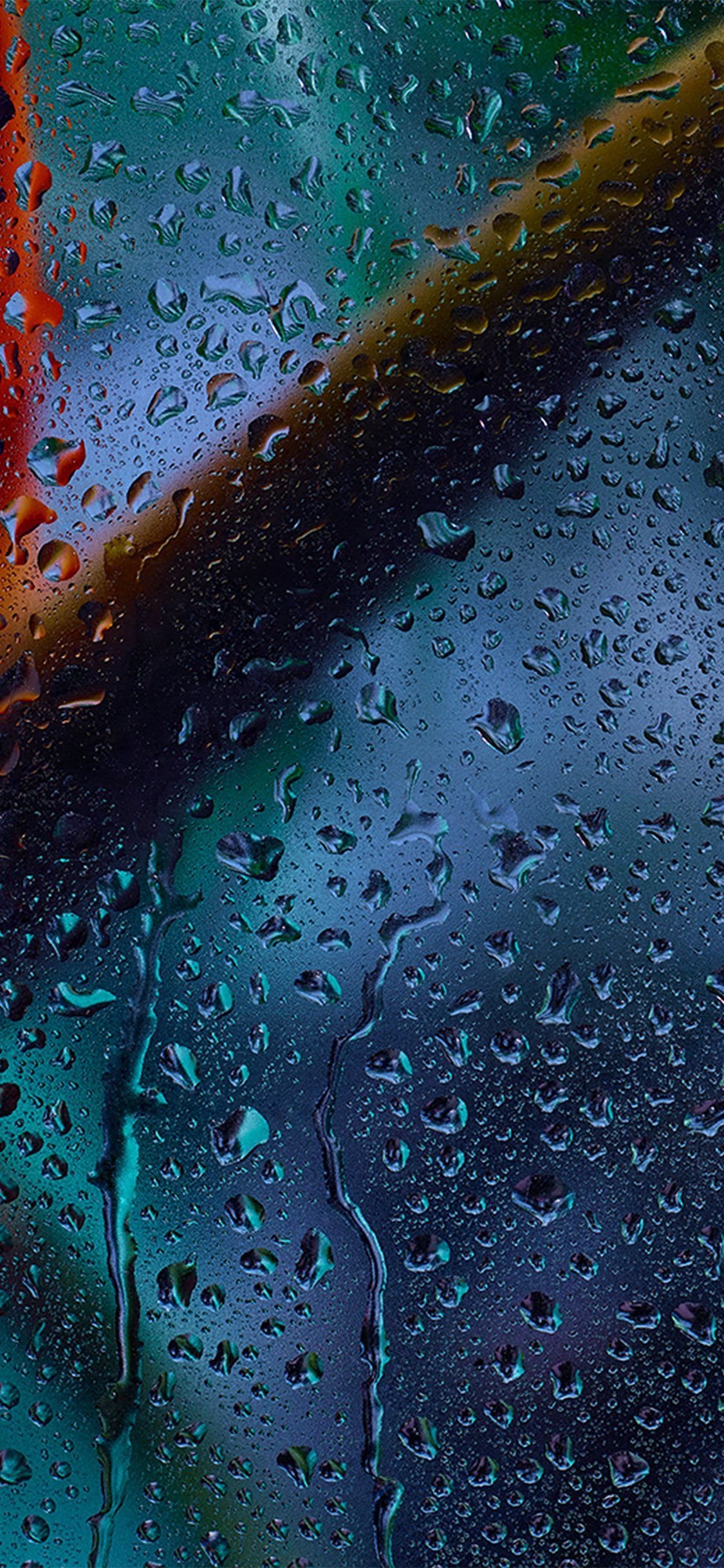 Raindrops On Glass iPhone Wallpapers Free Download