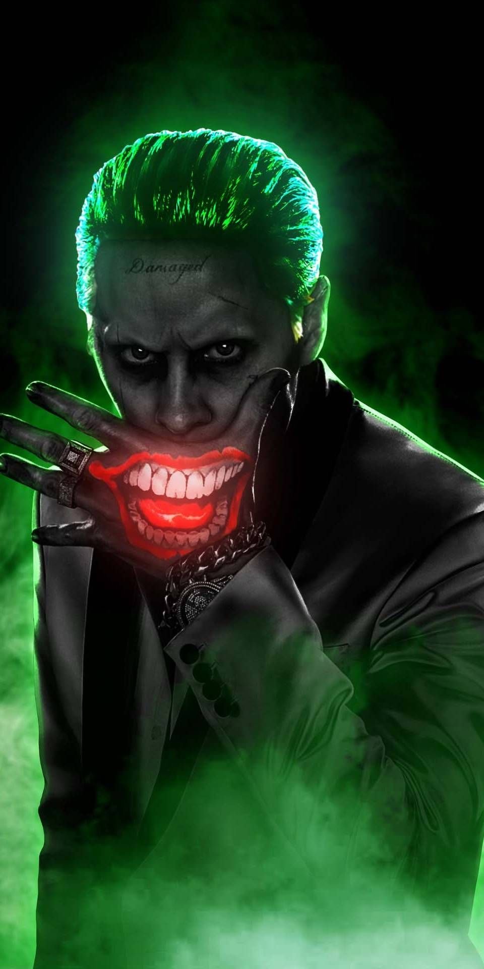 Joker With Green Smoke Effect Wallpaper Download | MobCup