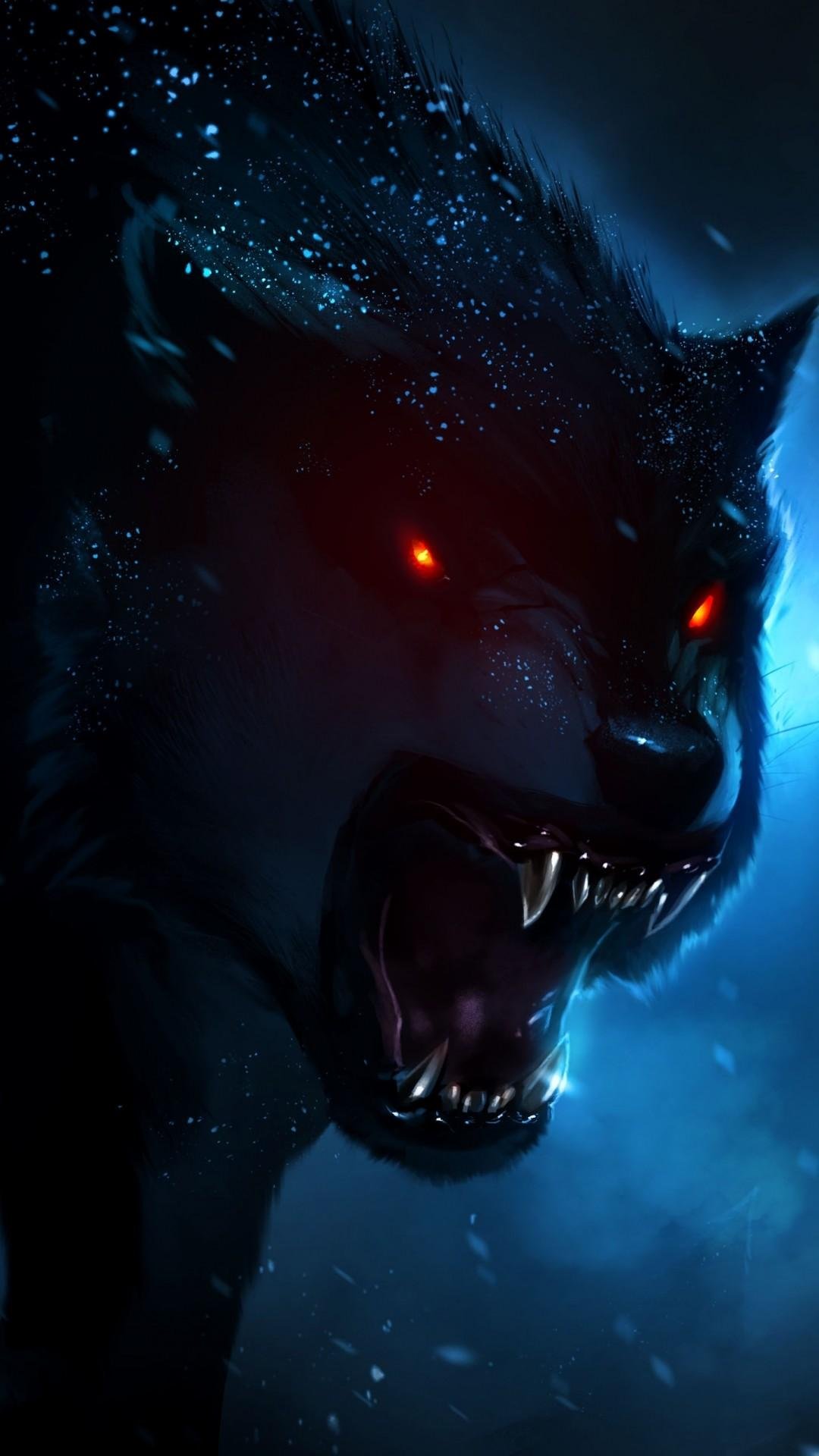 Scary wolf art Wallpapers Download | MobCup