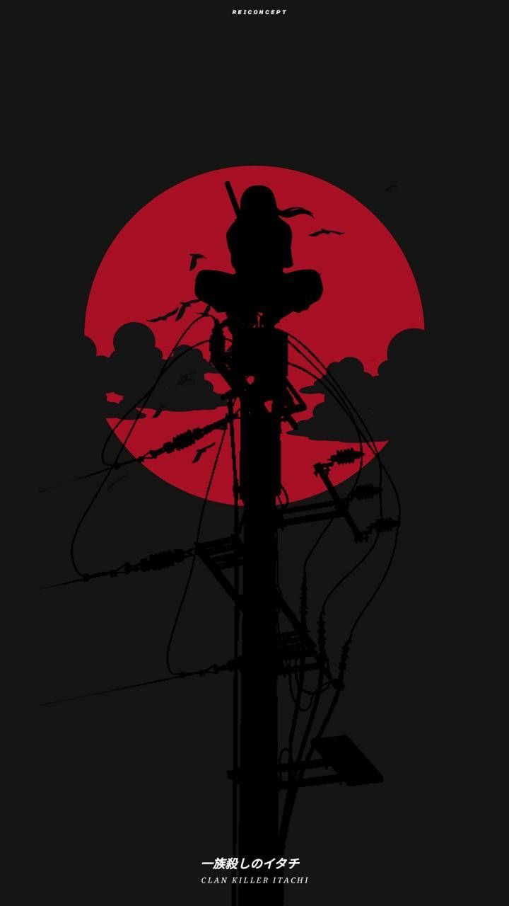 Itachi uchiha red moon shinobi Wallpaper Download | MobCup