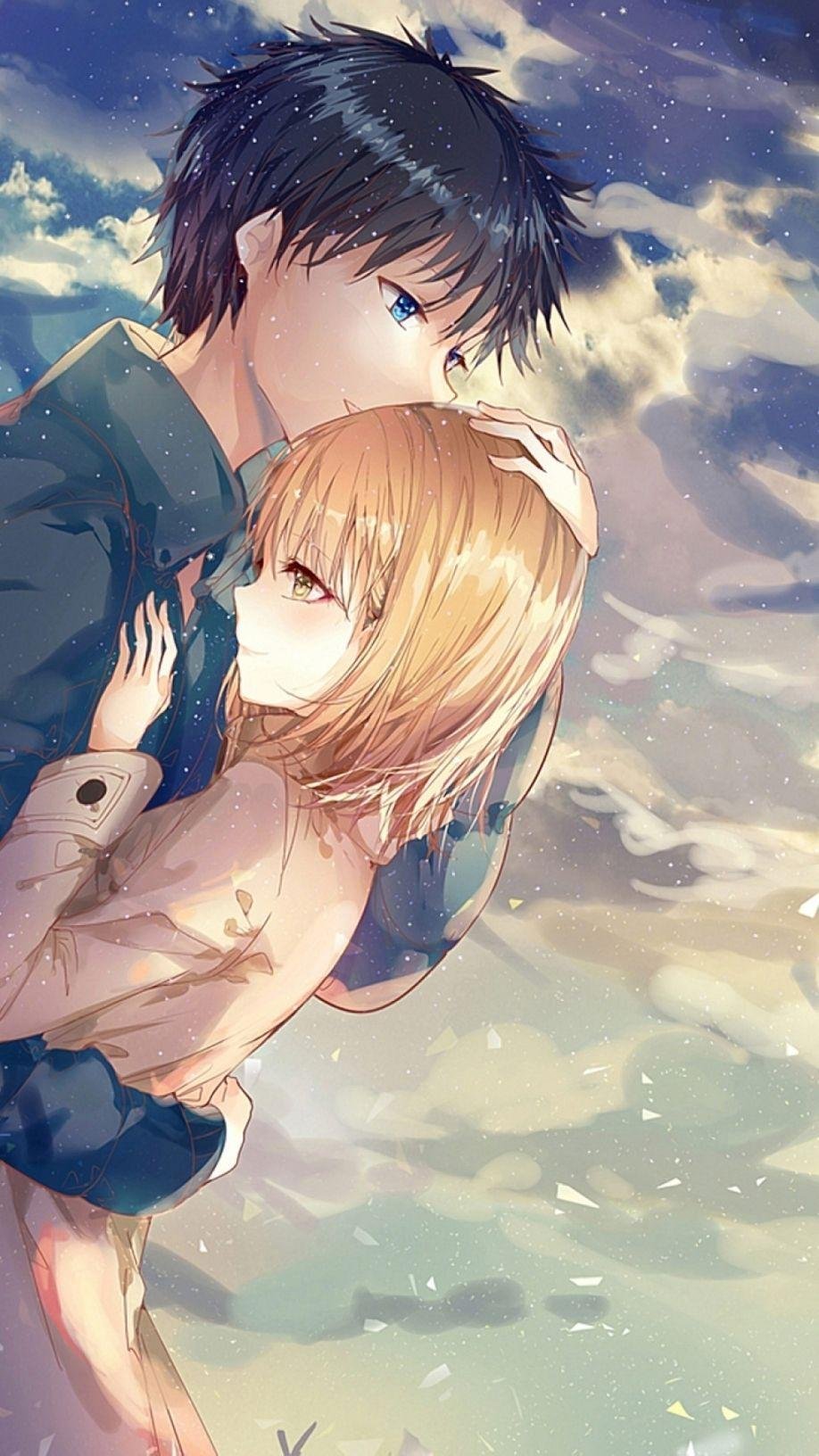 Cute Anime Couple Kissing Wallpapers - Wallpaper Cave
