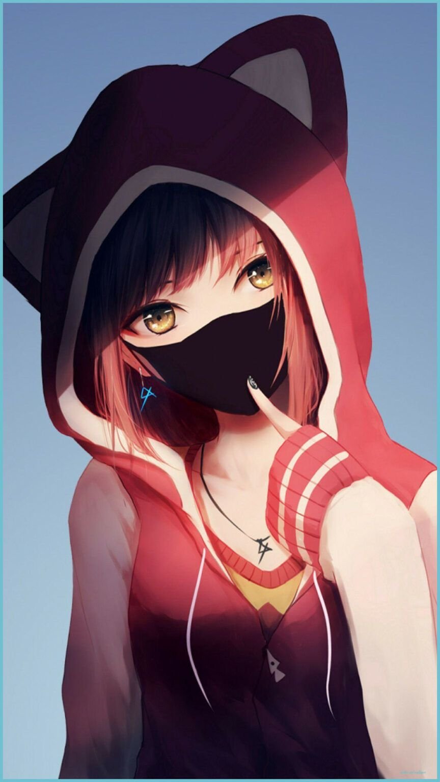 Anime Girl Mask wallpaper by Alexxandrum - Download on ZEDGE™ | 1b49