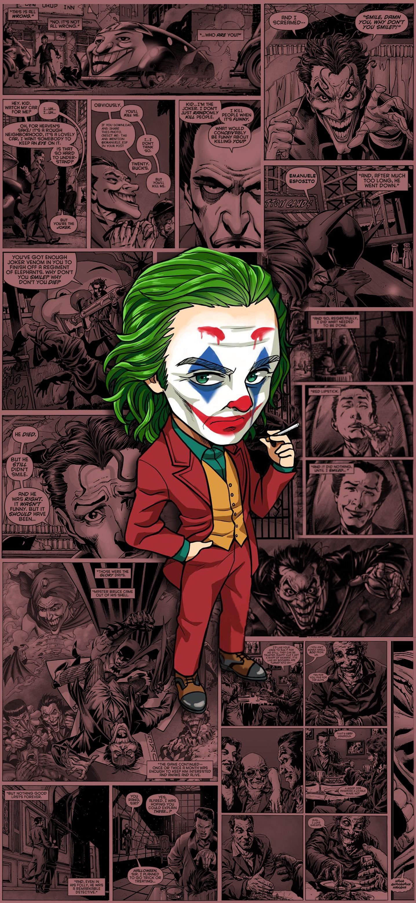 joker wallpaper comic
