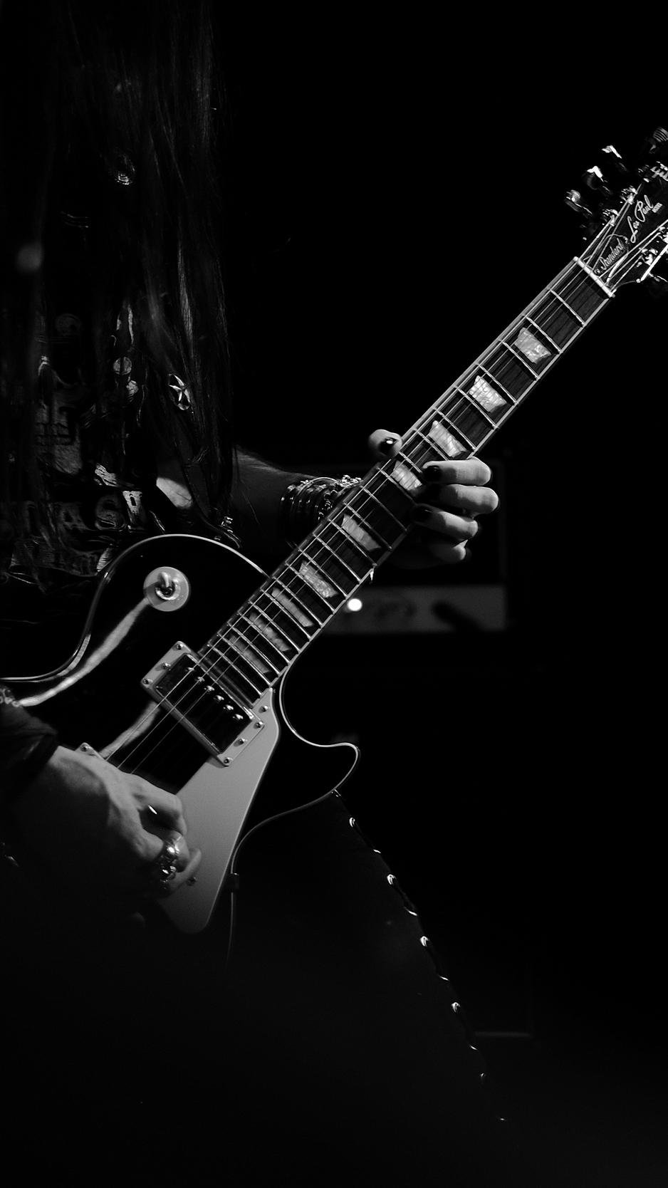 Electric guitar black and white Wallpaper Download | MobCup