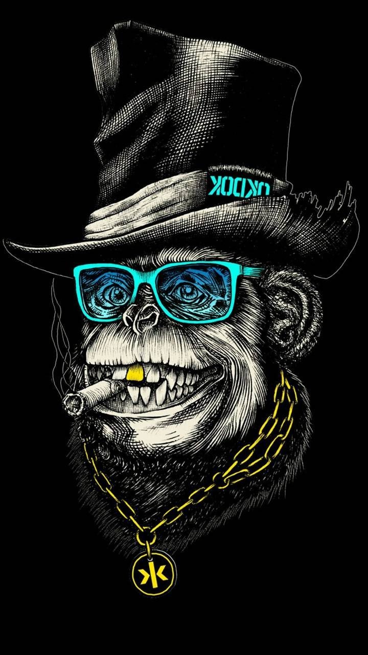 Monkey Cool, black, swag, HD phone wallpaper | Peakpx