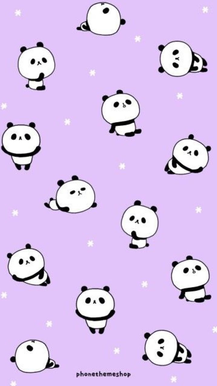 Cute Aesthetic Panda Love Wallpaper Download | MobCup