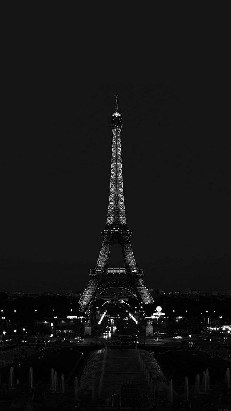 Black eiffel tower Wallpapers Download | MobCup