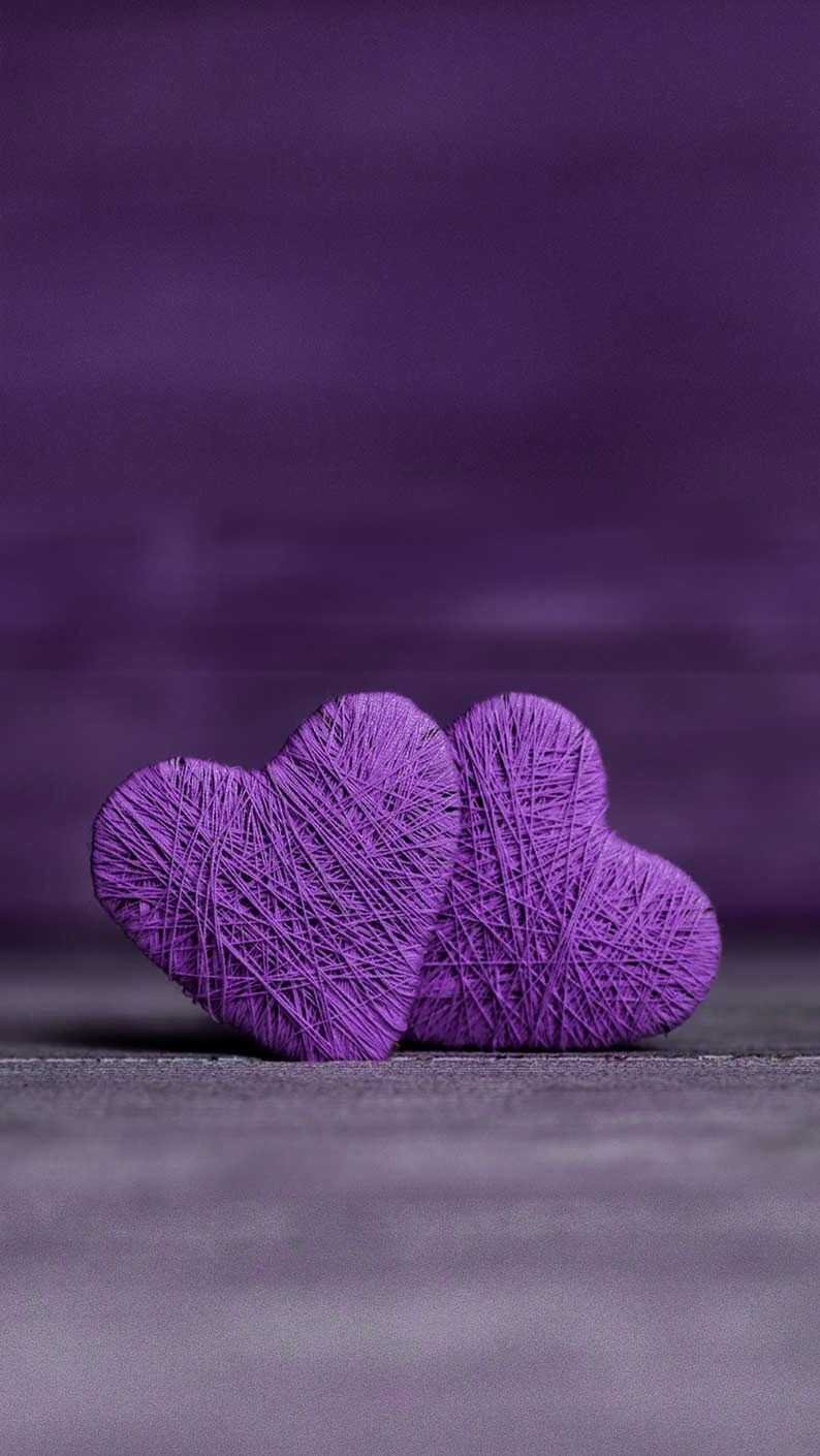Purple Hearts Aesthetic Wallpapers  Wallpaper Cave