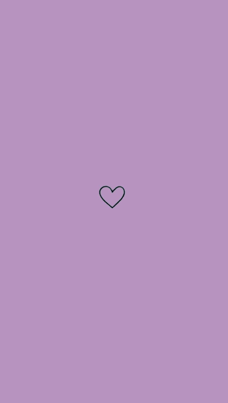 Purple neon heart wallpaper for phone  Wallpapers Download 2023