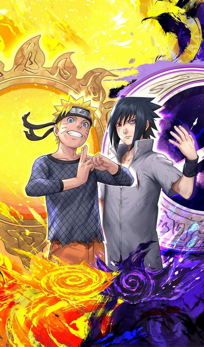 Naruto v Sasuke wallpaper by Ballzartz  Download on ZEDGE  dcb7