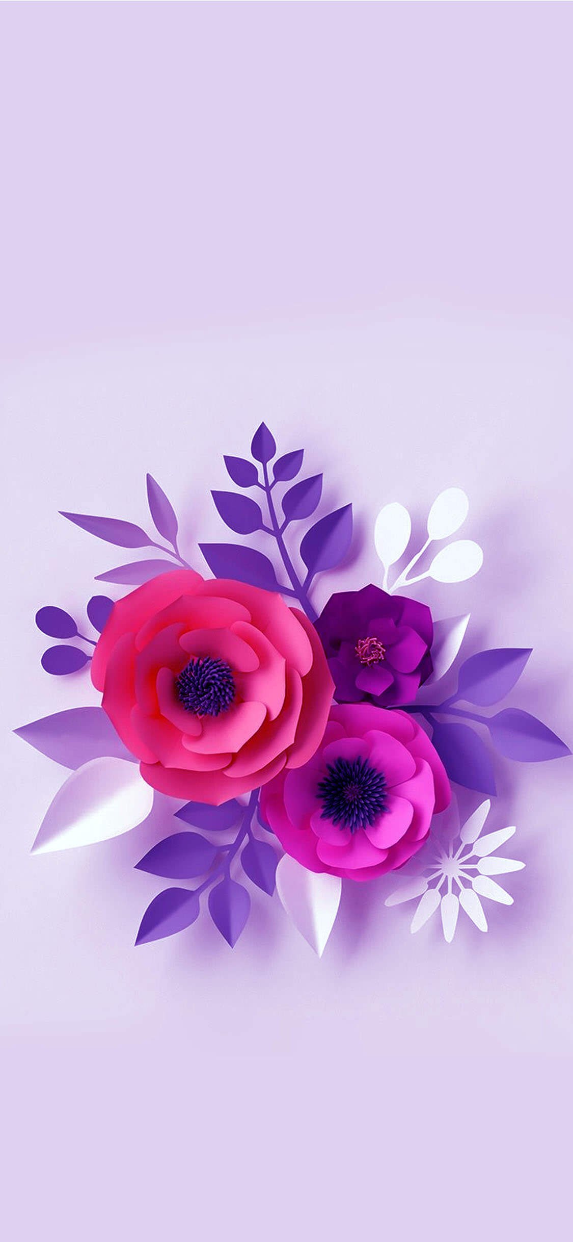 orange and purple flowers background