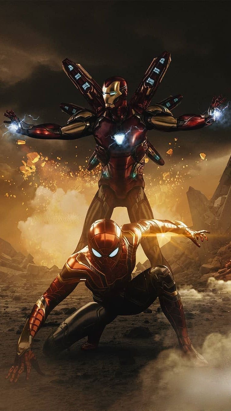 Iron Spider And Iron Man