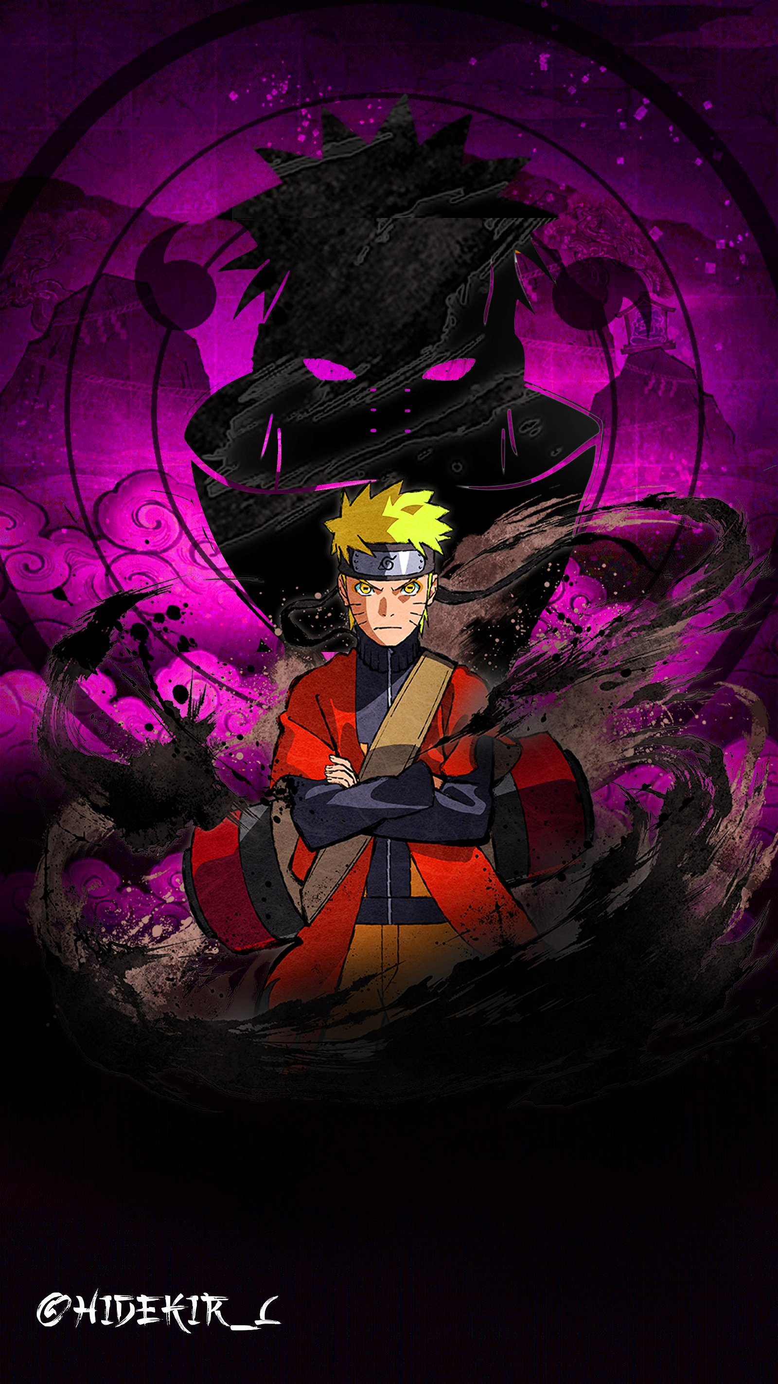 Naruto Wallpaper on Purple Background - Anime Wallpaper HD