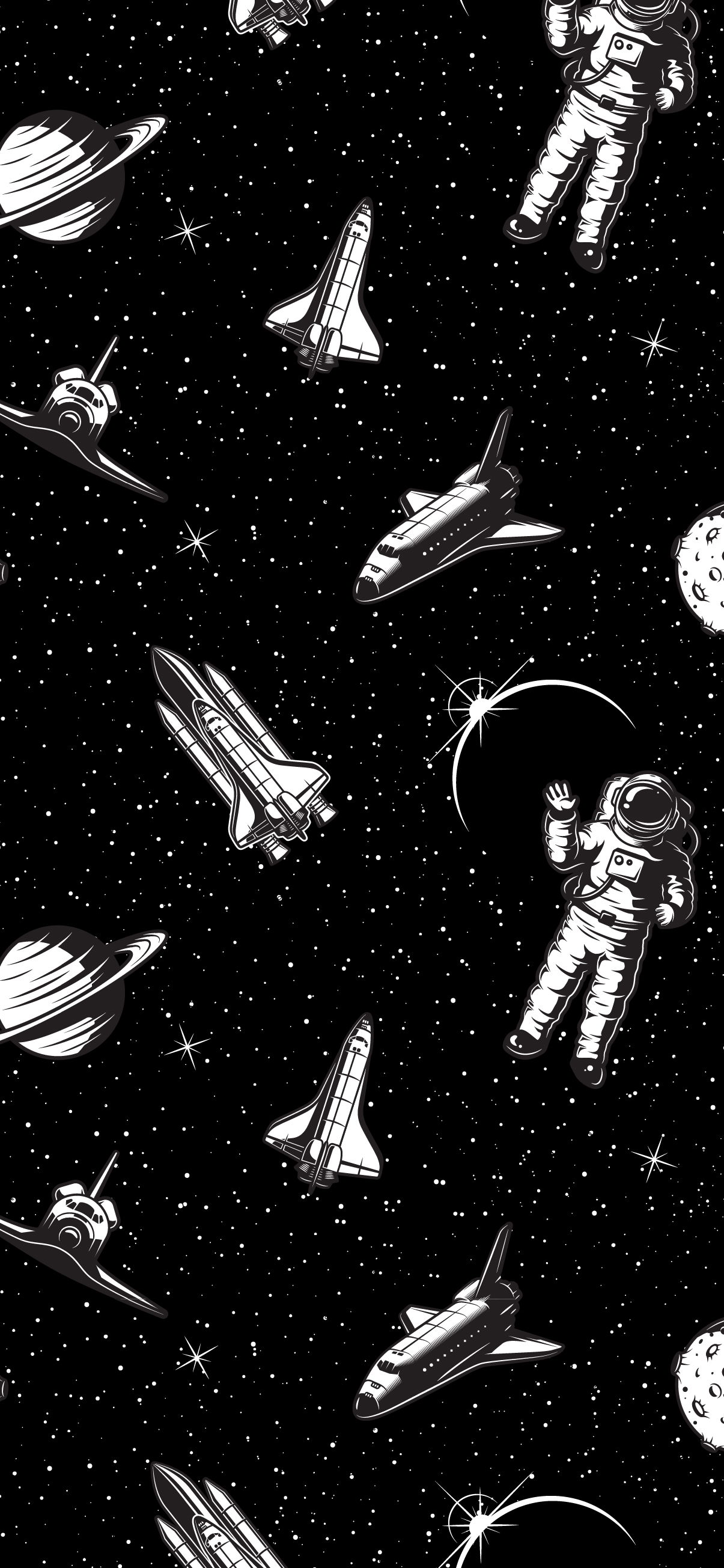 Space Seamless Pattern