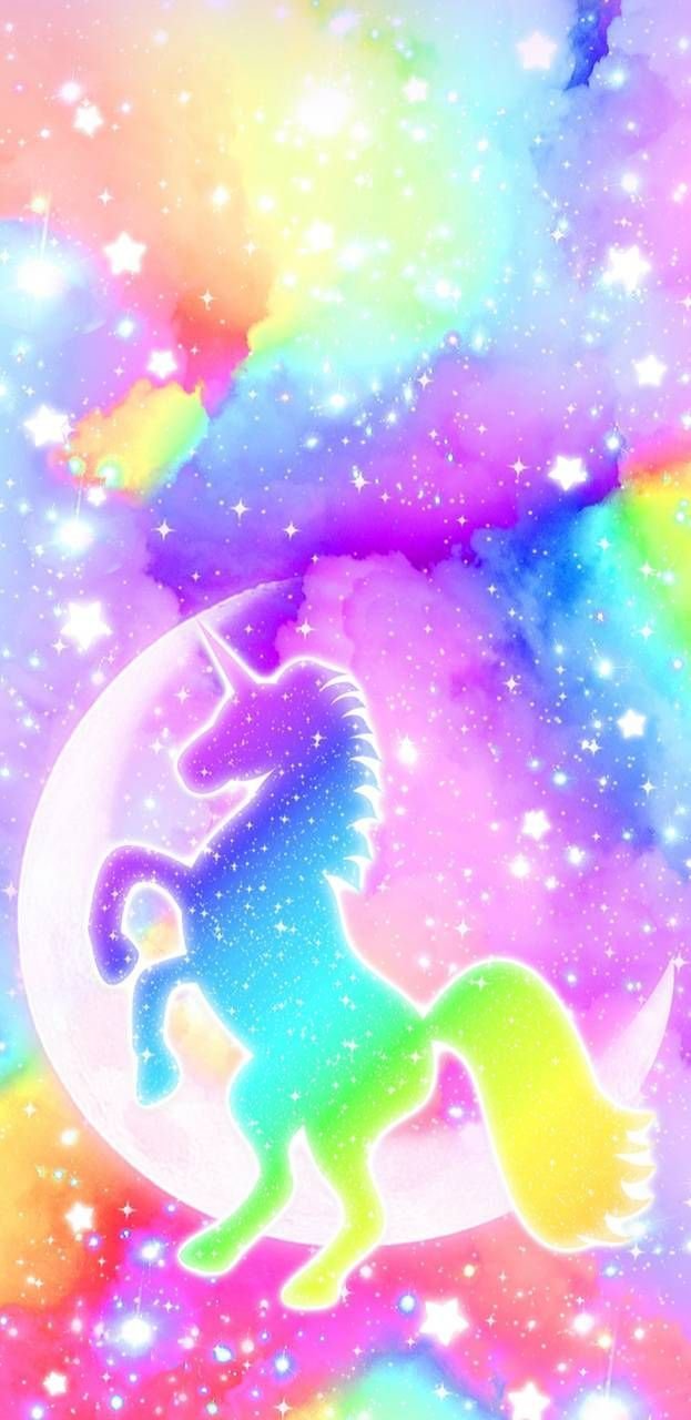Uni cute heart pink rainbow unicorn HD phone wallpaper  Peakpx