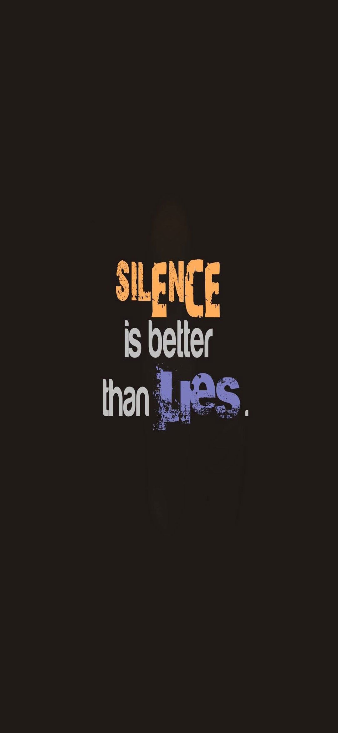 Be Silent Wallpaper  Download to your mobile from PHONEKY