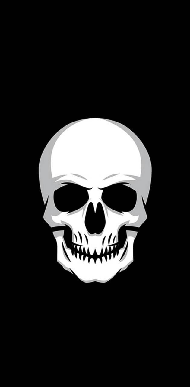 Wallpaper Red and Black Skull Logo Background  Download Free Image