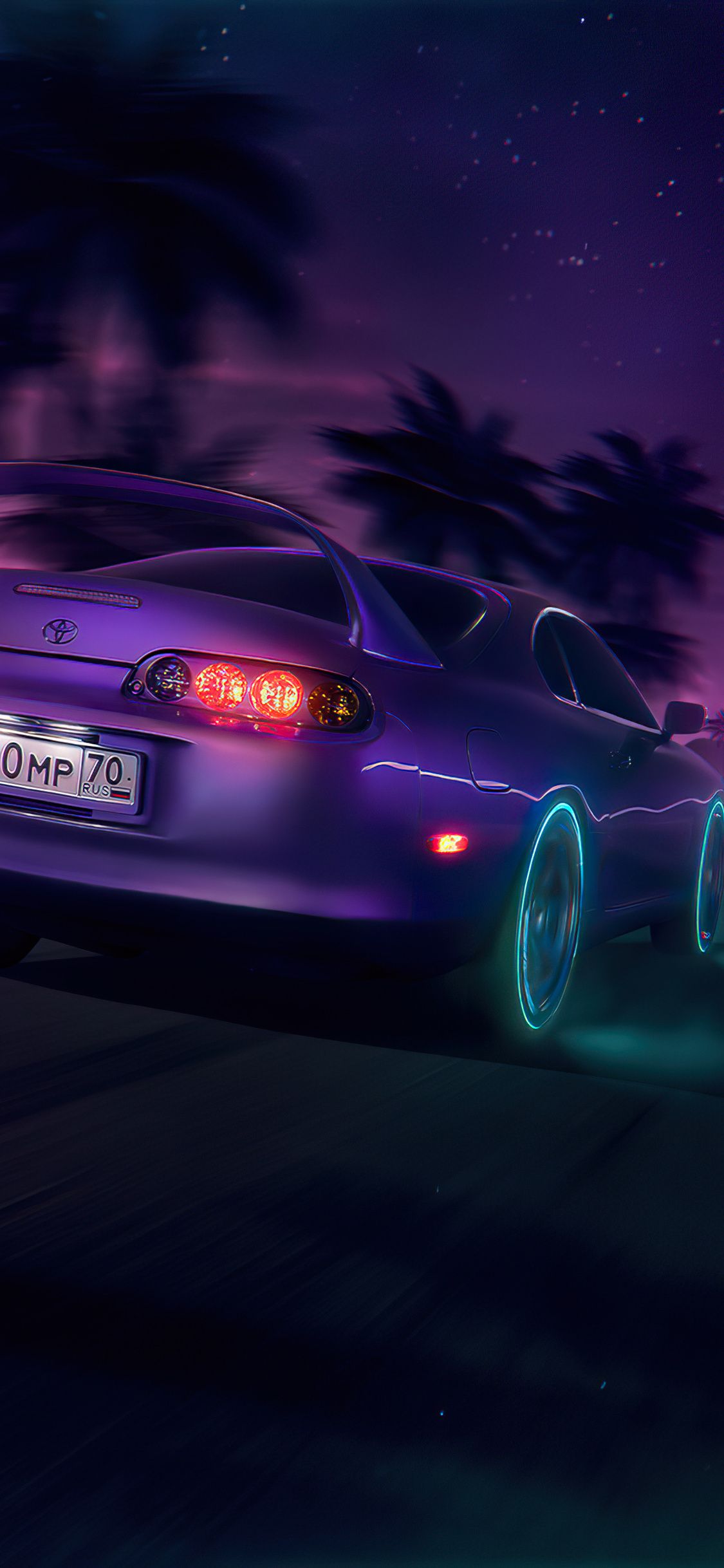 Neon Toyota Supra Wallpaper Download 