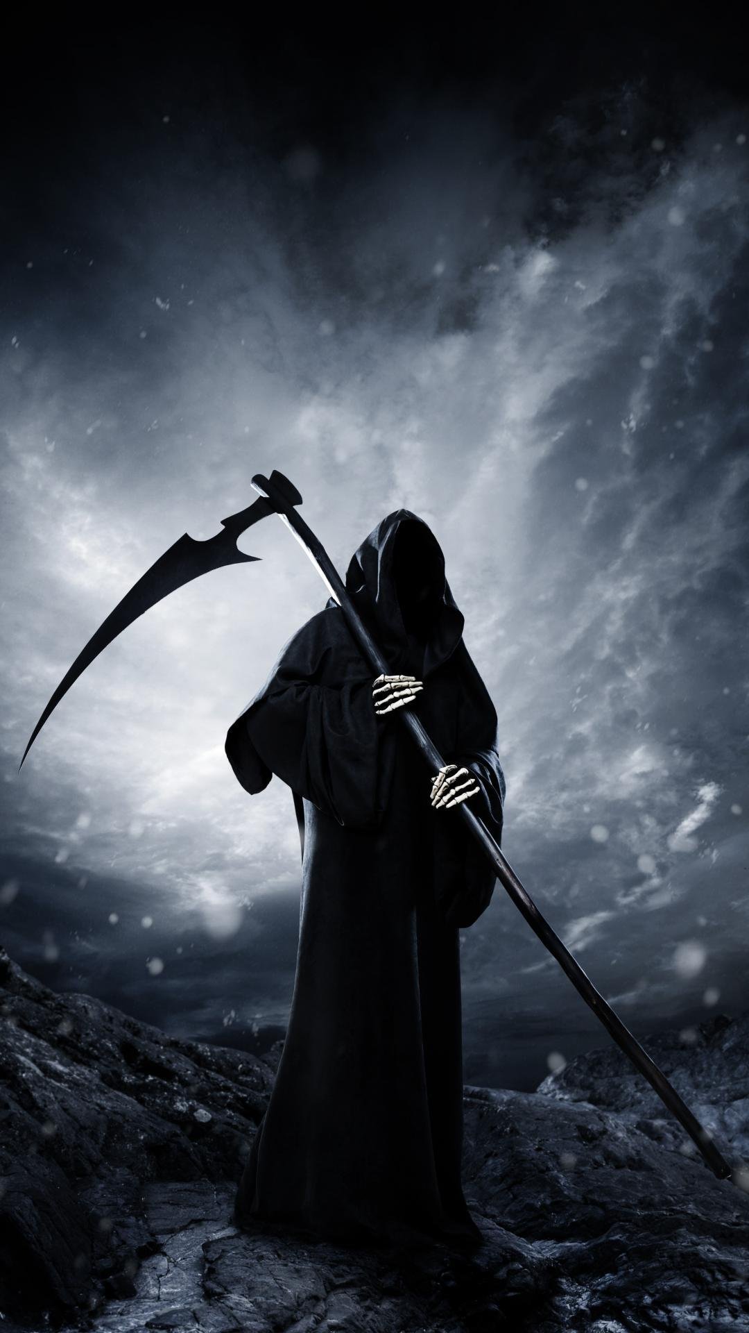 Grim Reaper Skull With Flames Wallpapers Free Background Death Profile  Picture Background Image And Wallpaper for Free Download