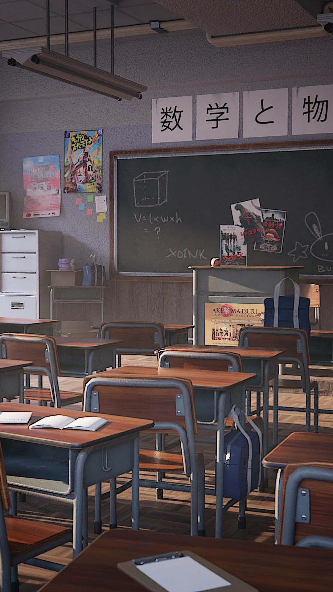 Anime Classroom - 3D model by Fernando Paulo (@zefaistos) [70be1f3]