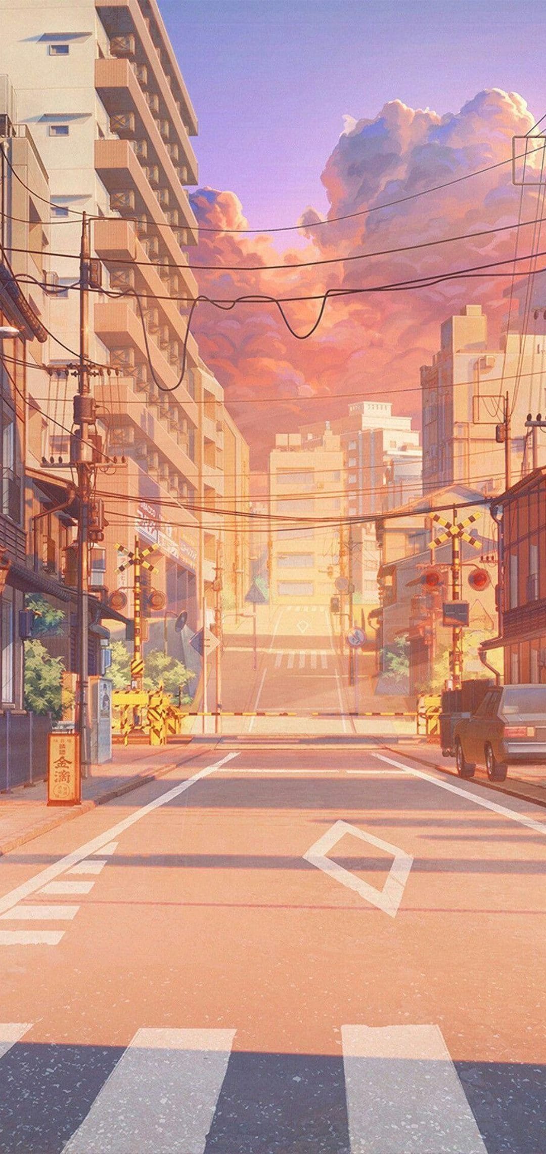 anime city scenery wallpaper