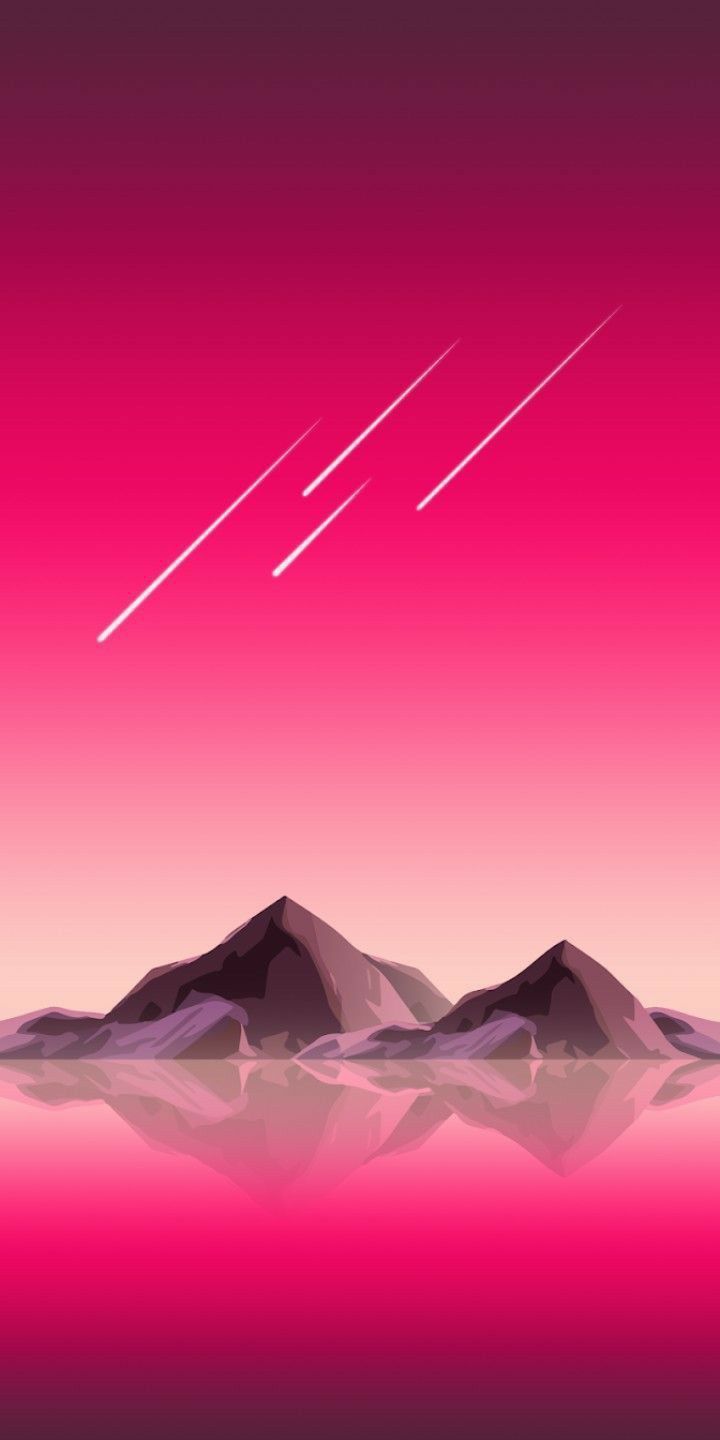 Pink Mountain Minimalist