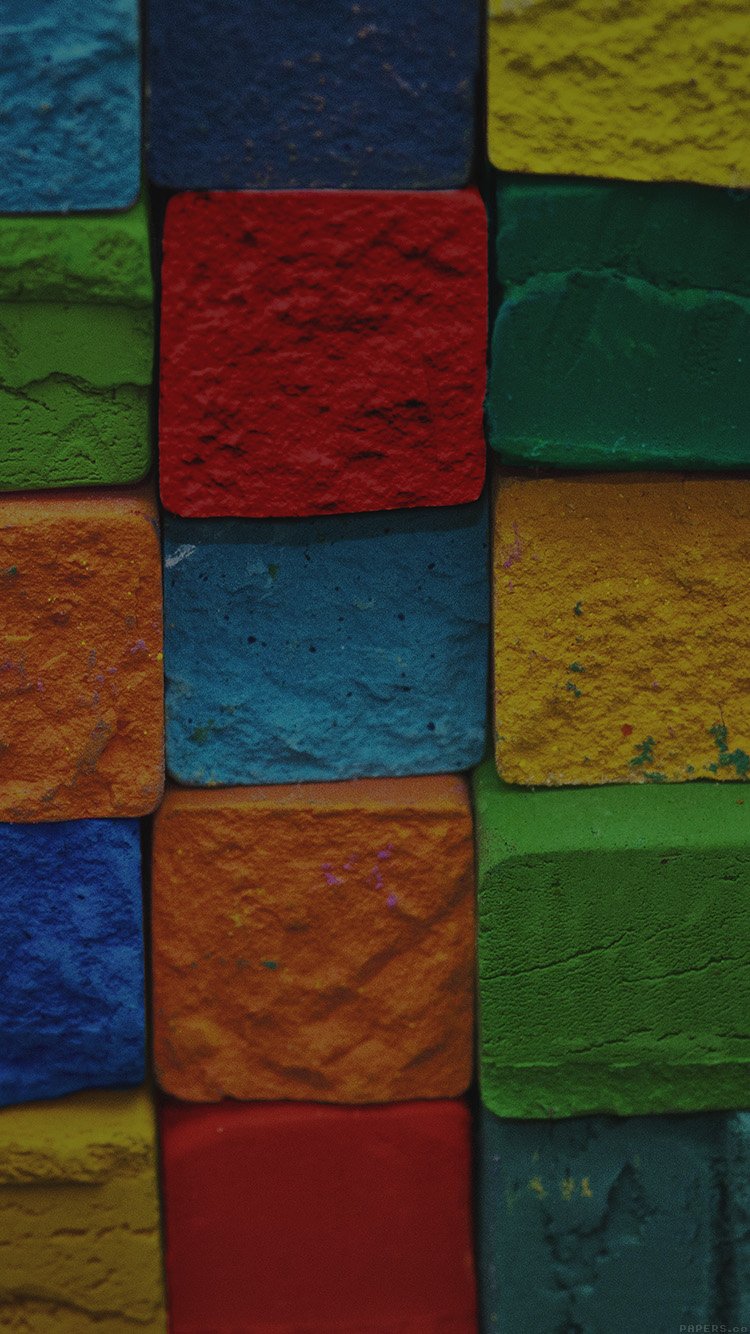 Blocks Many Color Wallpaper