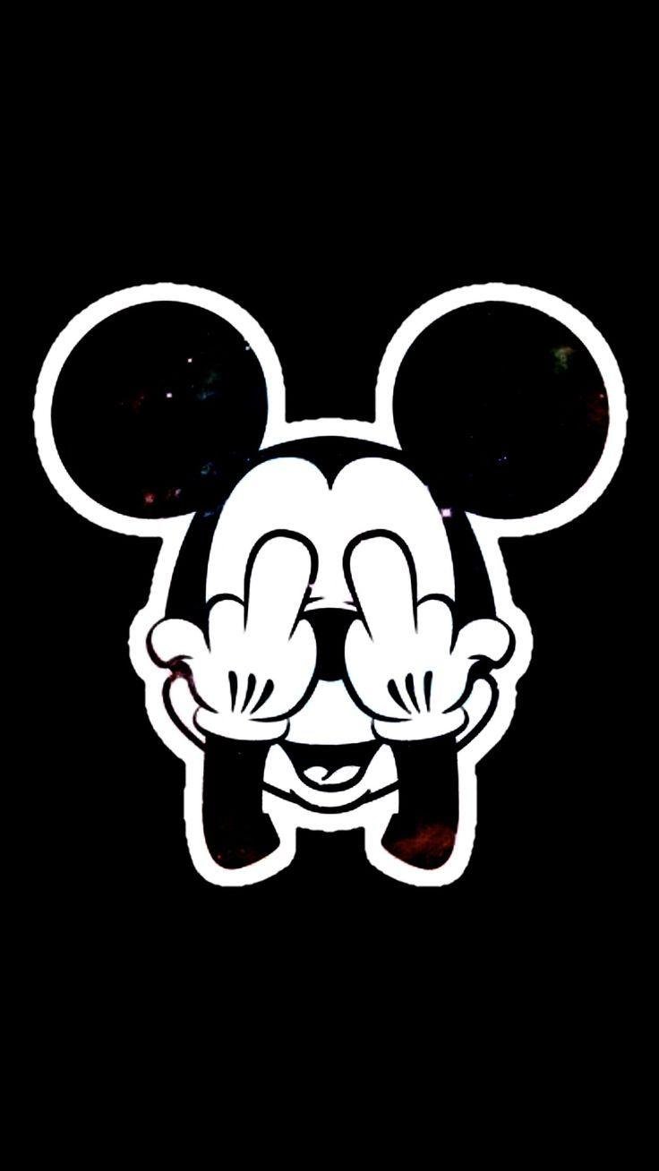 Mickey Mousr Mickey Mouse Art  Mickey Mouse Wallpaper Black And White  Transparent PNG  403x668  Free Download on NicePNG