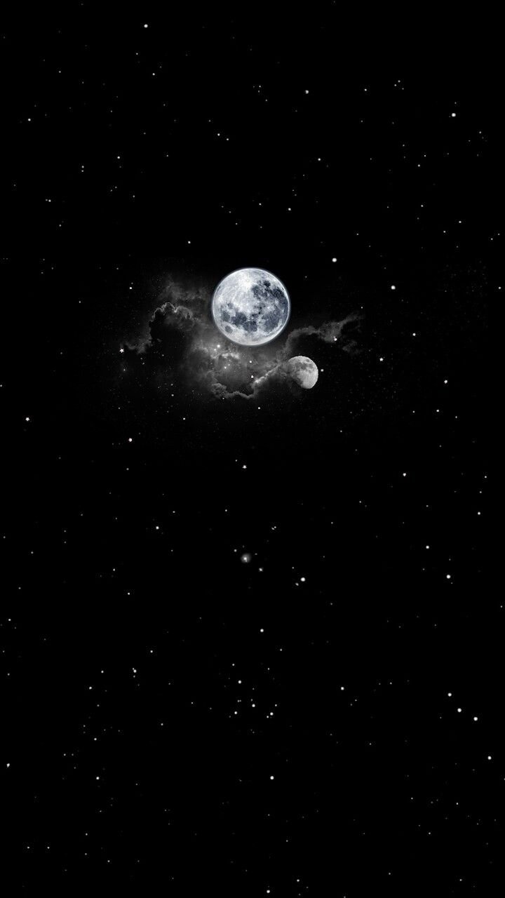 Download Dark Iphone Aesthetic Moon Planets Wallpaper  Wallpaperscom