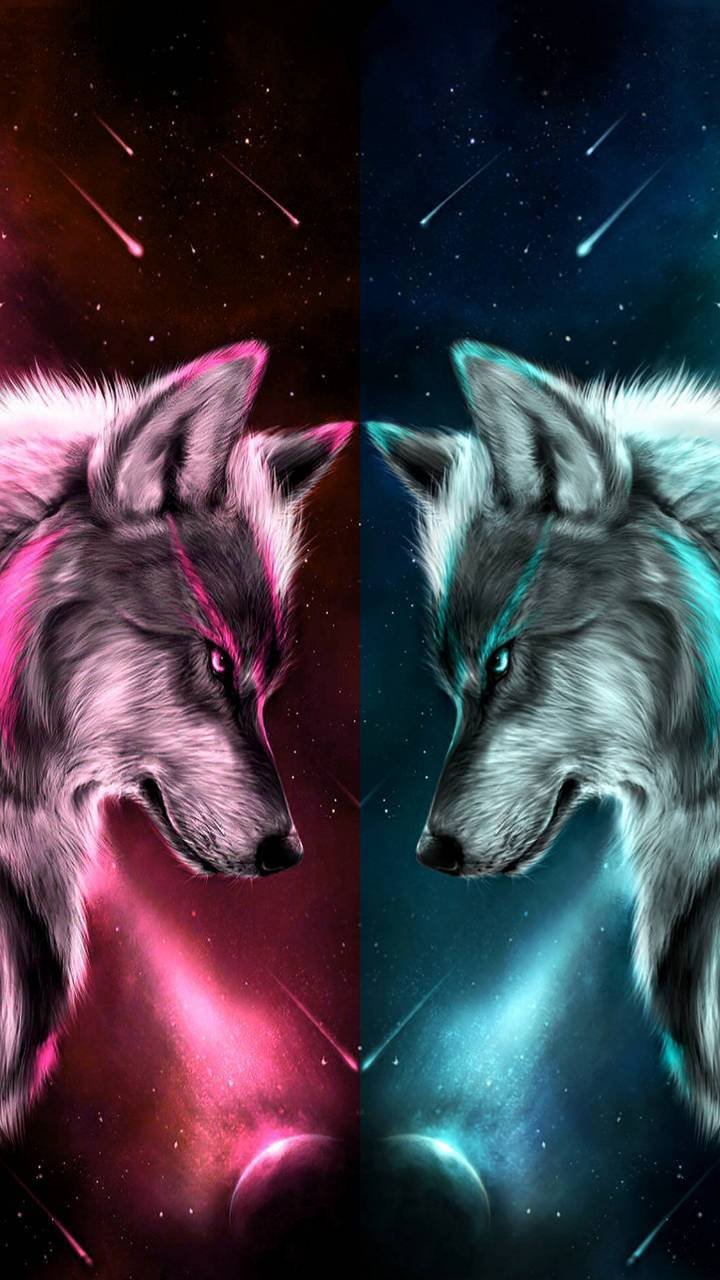 Premium Photo | Neon iridescent psychedelic howling wolf generative ai not  based on any actual scene or pattern