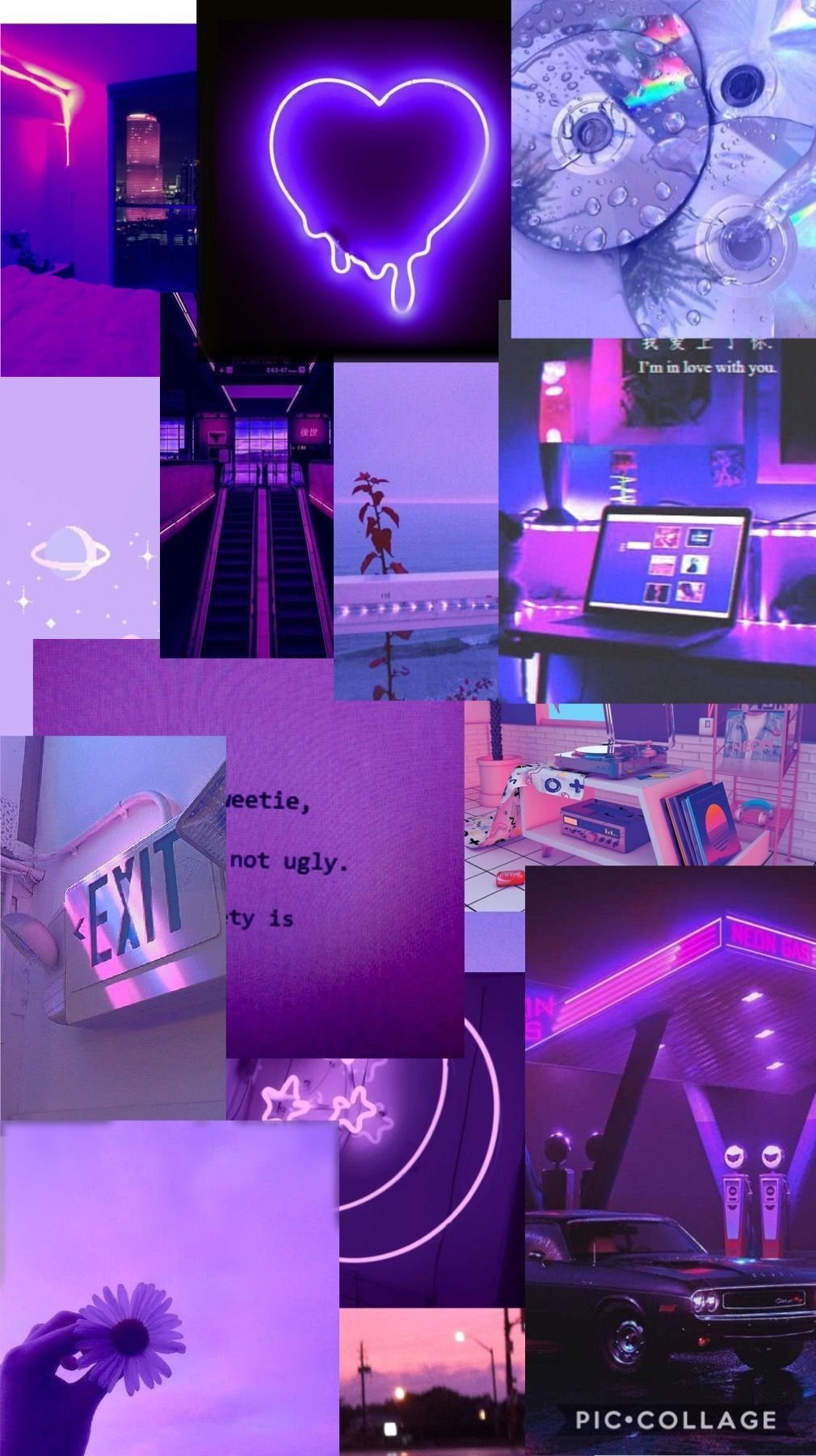 Top 75+ purple collage wallpaper latest - in.cdgdbentre