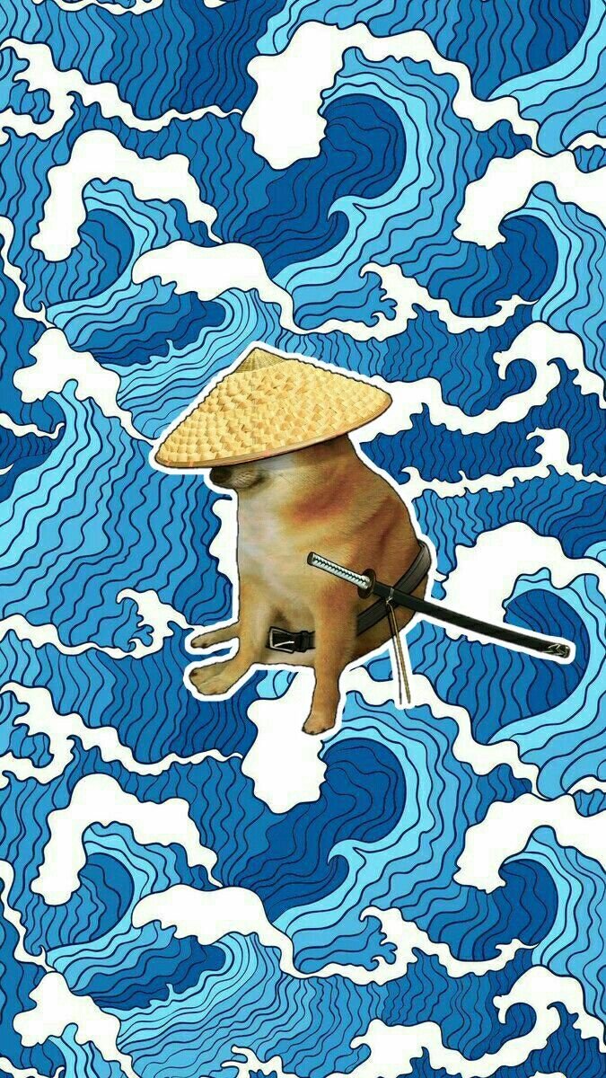 Live wallpaper Samurai Doge  Oriental Cheems 3 moods 4K DOWNLOAD FREE  2797293393