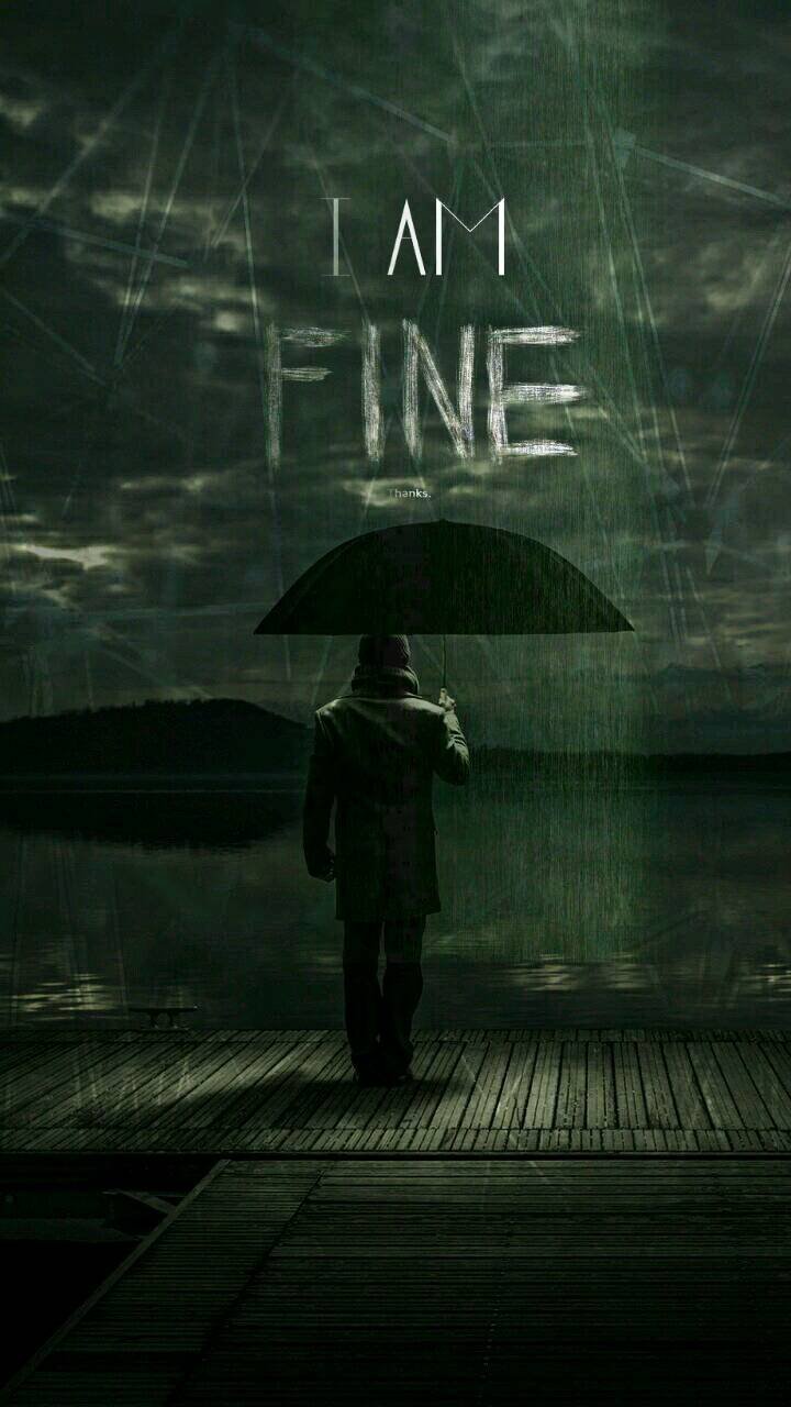 I'm Fine | Freaked out, Insecure, Neurotic, and Emotional | White text for  dark backgrounds