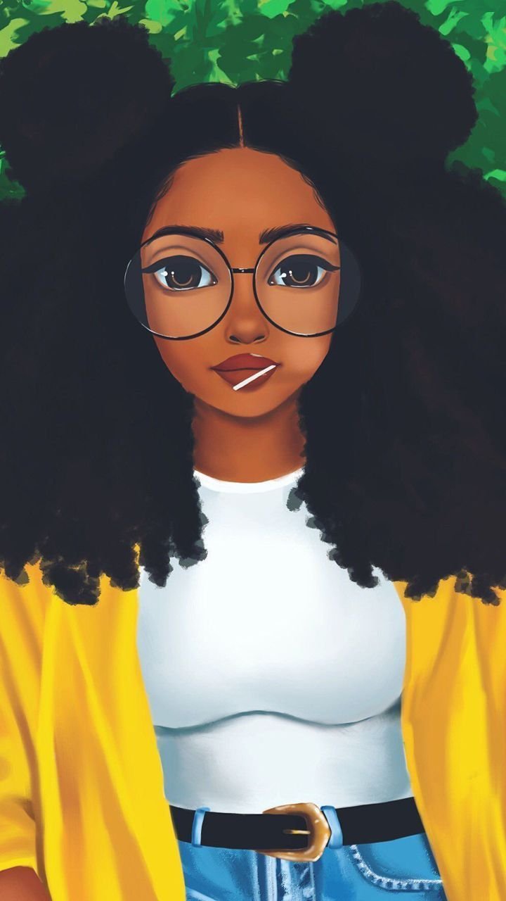 pretty black girl cartoon